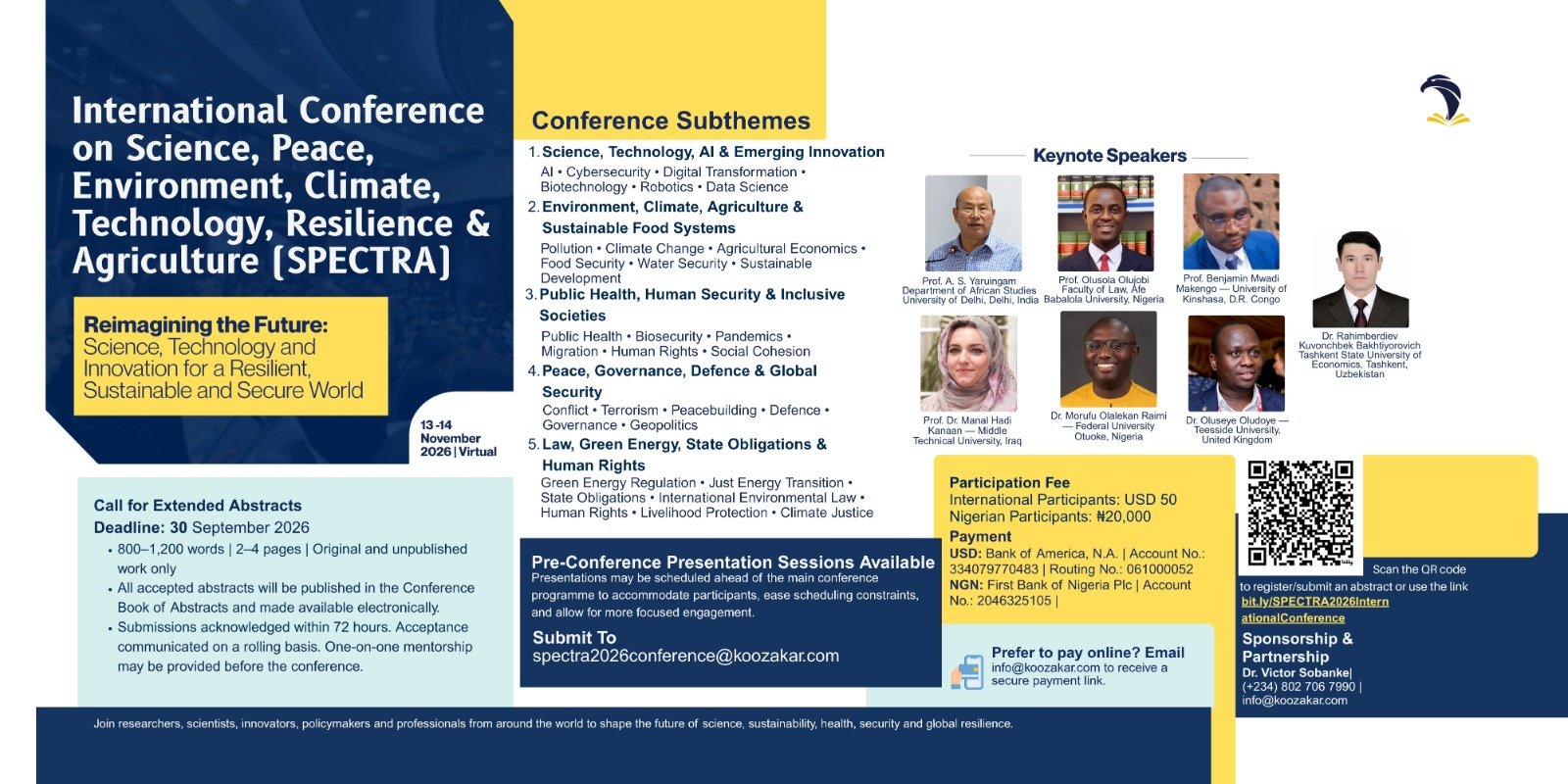 SPECTRA 2026 INTERNATIONAL CONFERENCE